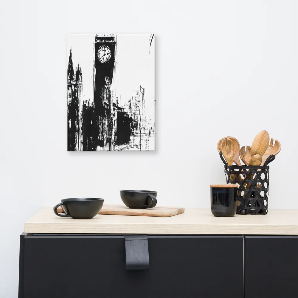 Clock Tower in Motion | Canvas | 12″×16″