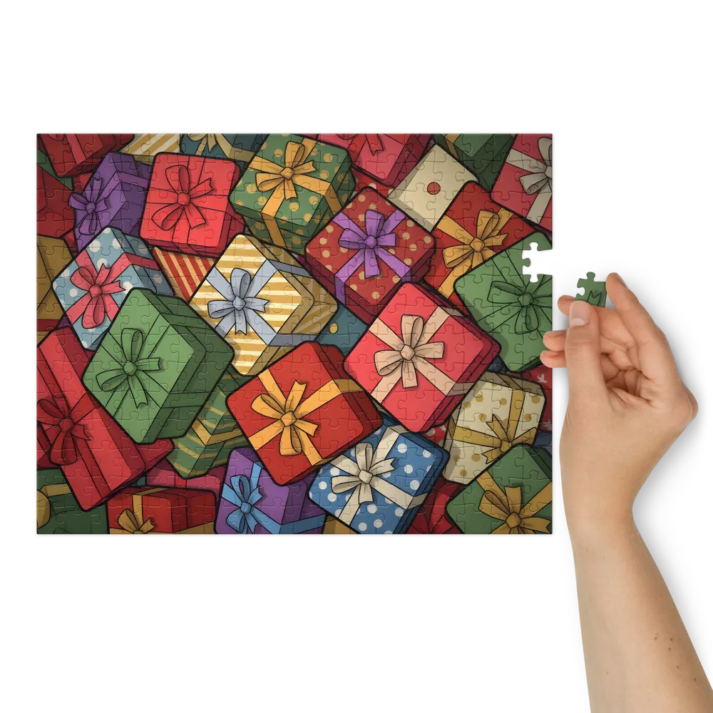 Wrapped Delights 
 Jigsaw Puzzle in Tin Box