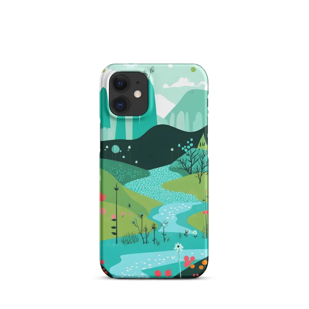 Whimsical River in a Lush Landscape