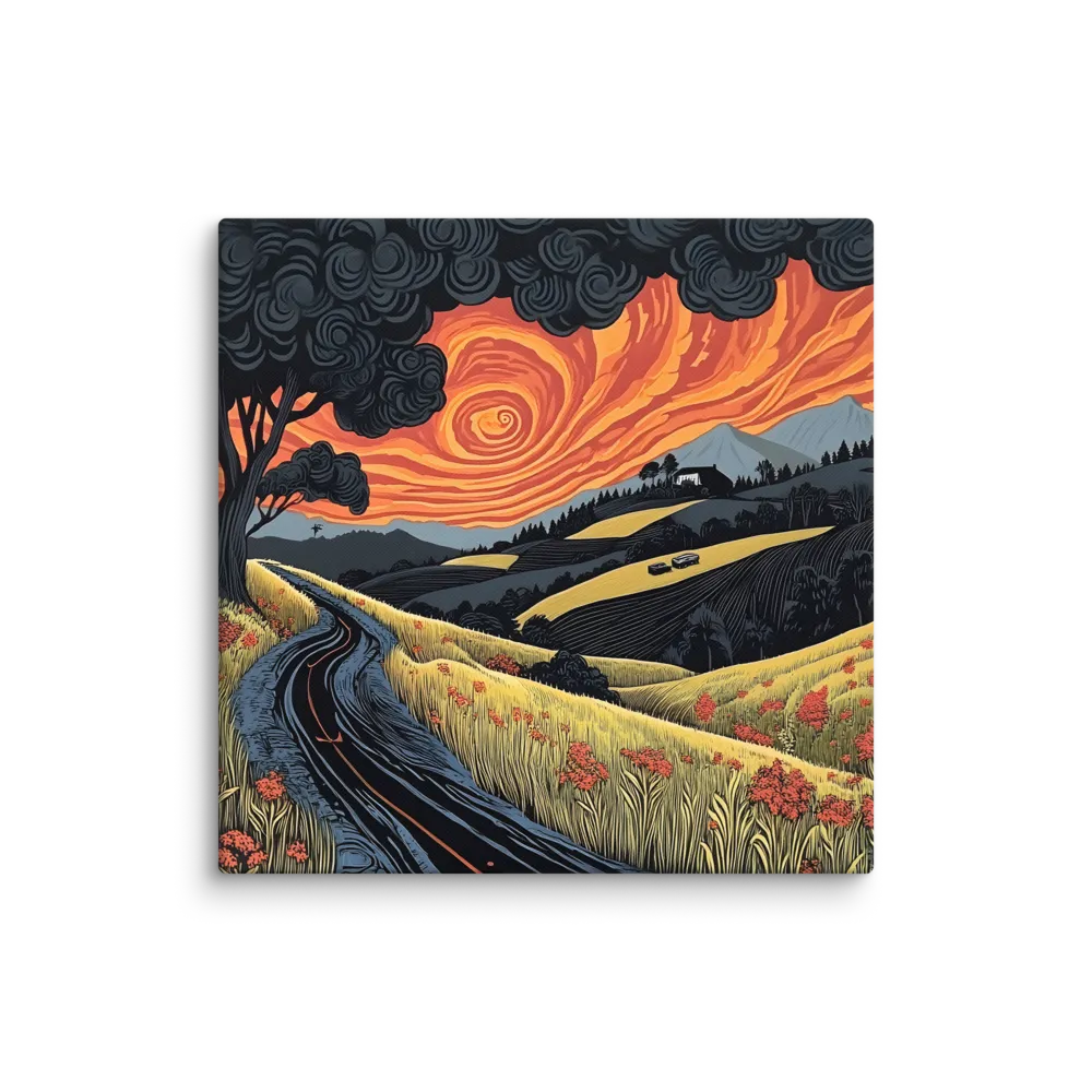 Whispers of the Winding Road | Canvas | 28″×28″