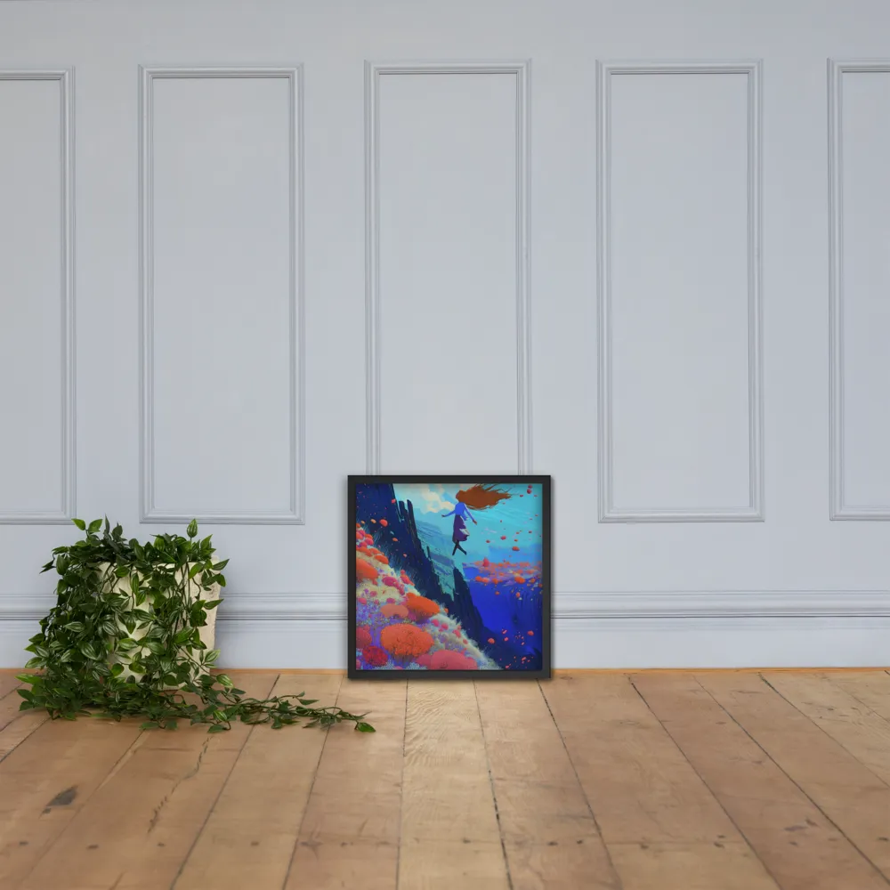 Whispers of Freedom | Poster with Black Frame | 18″×18″