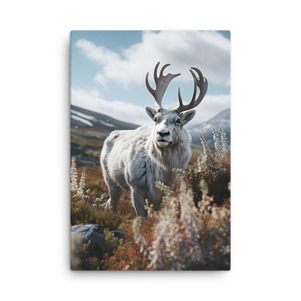 Majestic Harmony: The Reindeer in Nature | Thin Canvas | 20″×30″
