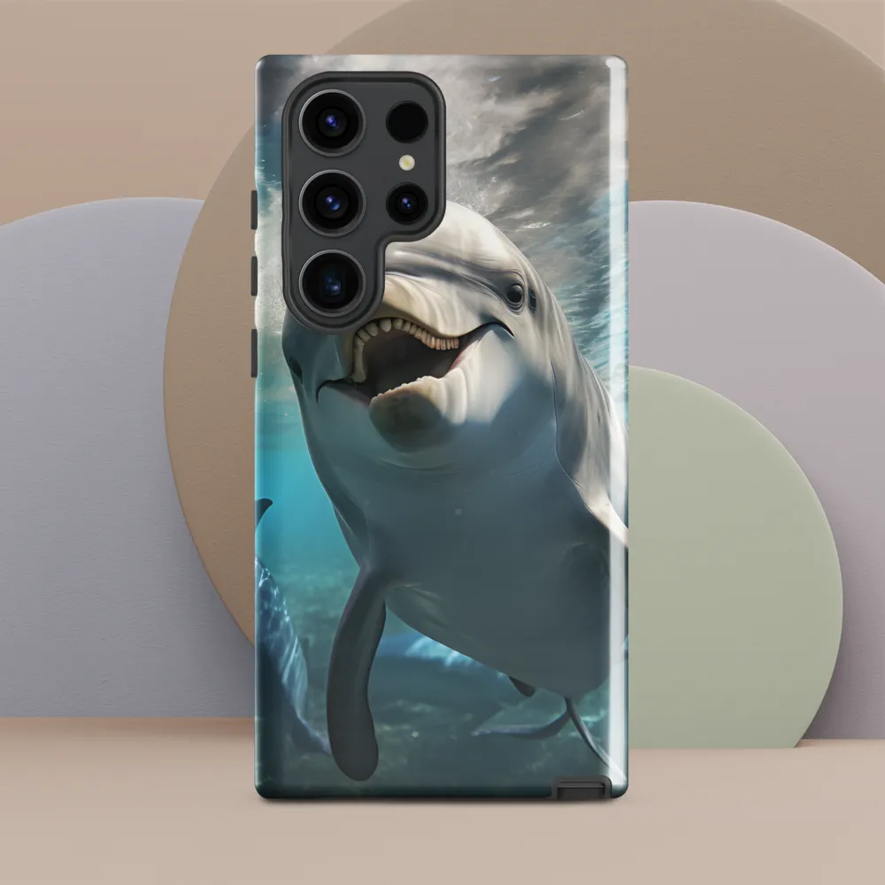 Beneath the Waves: A Dolphin's Dance
