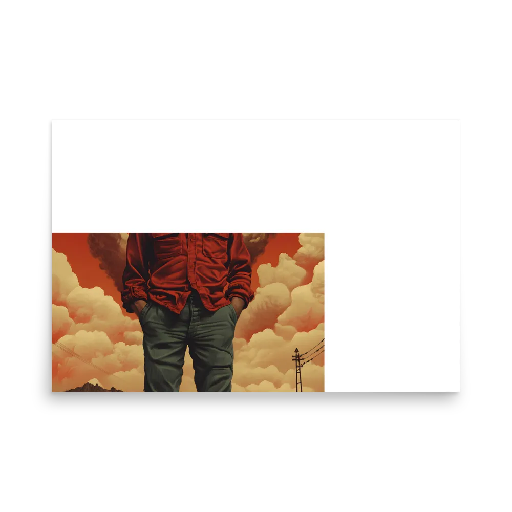 Defiant Spirit in a Surreal Landscape | Poster | 24″×36″