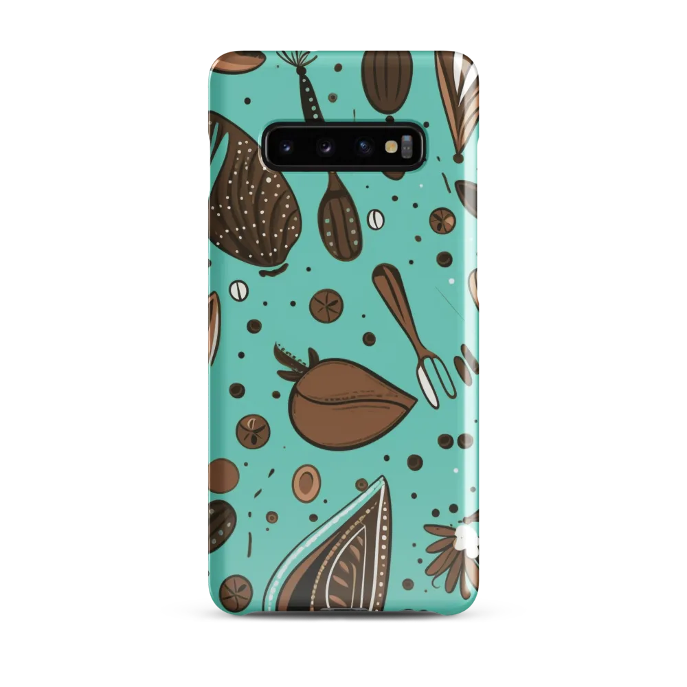 Whimsical Culinary Print | Phone Case |  S10 Plus | Snap Case | Glossy