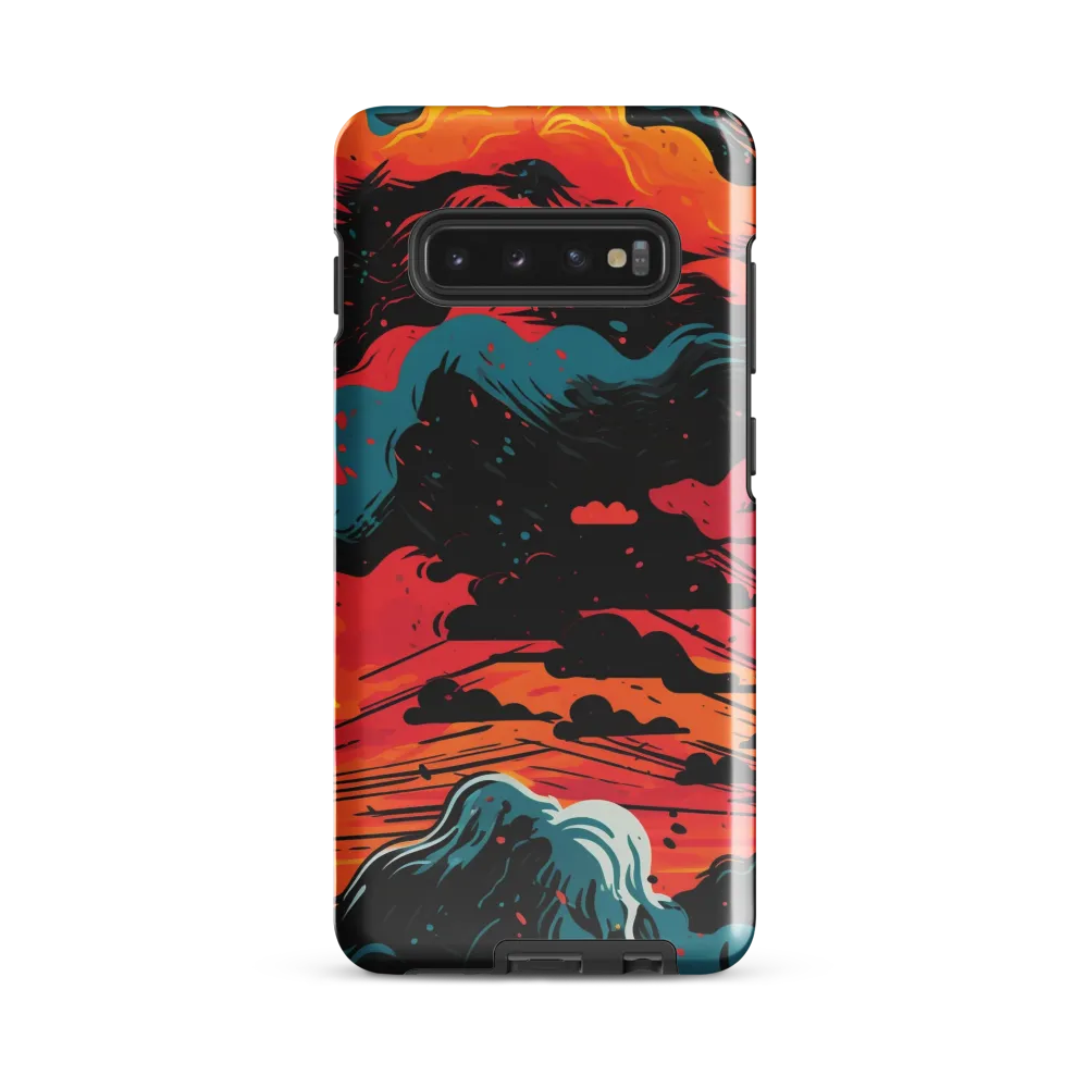 Ethereal Twilight: A Dramatic Landscape in Motion | Phone Case |  S10 Plus | Tough Case | Glossy