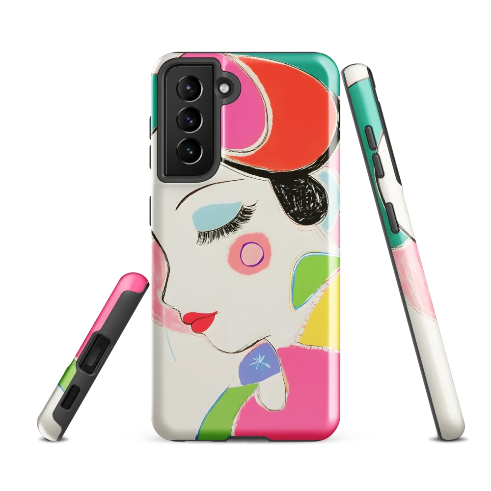 Whimsical Portrait in Colorful Abstraction