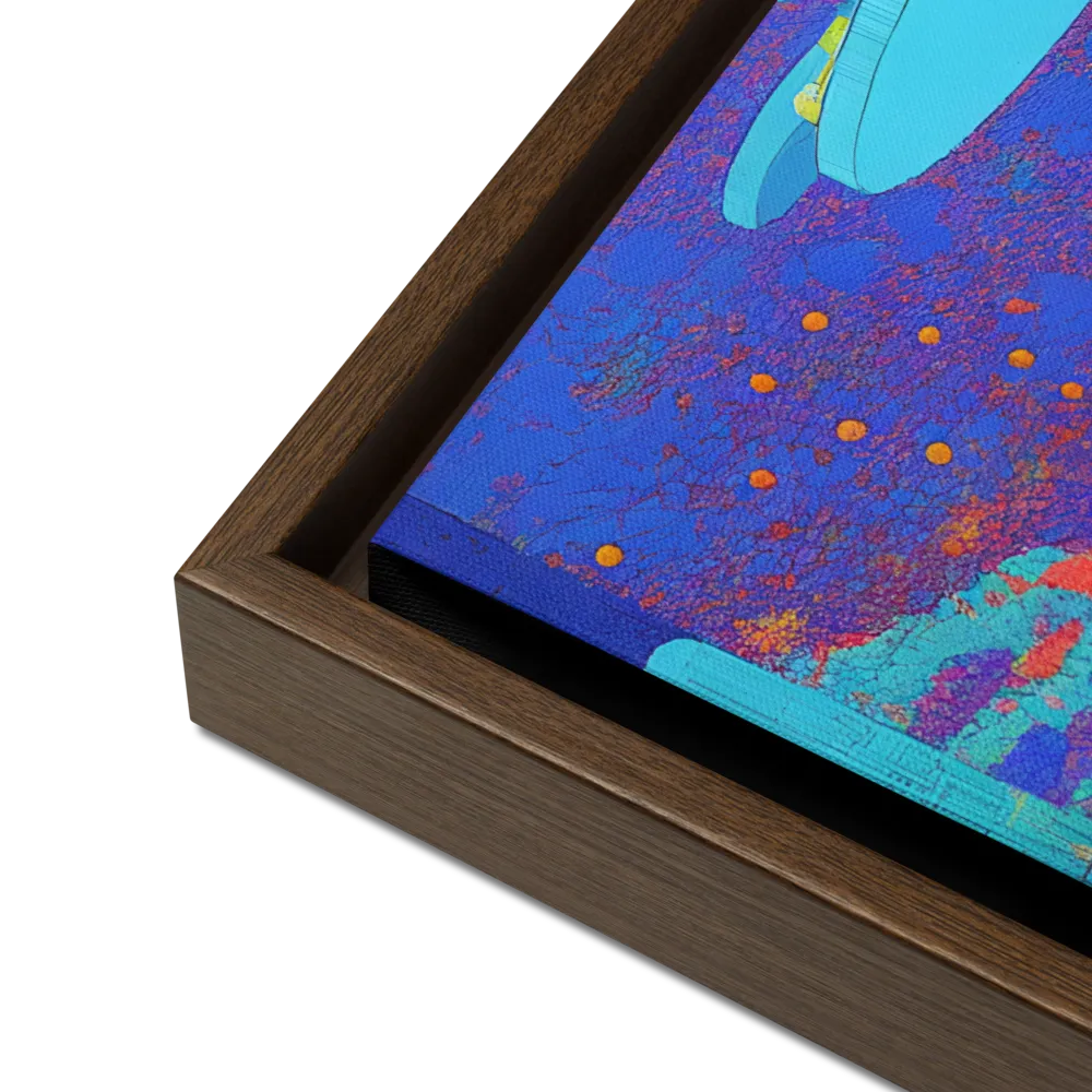Reflections of Serenity | Canvas with Brown Frame | 18″×24″