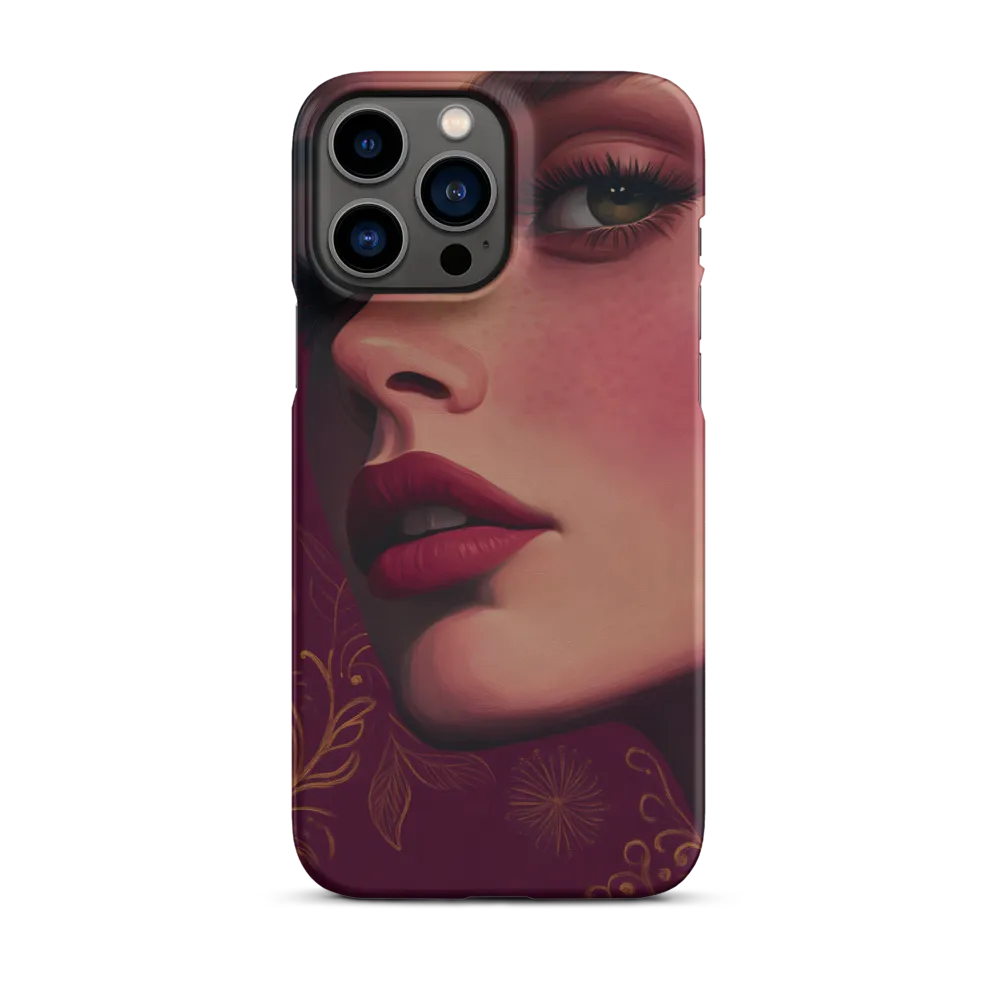 Ember Portrait with Golden Filigree