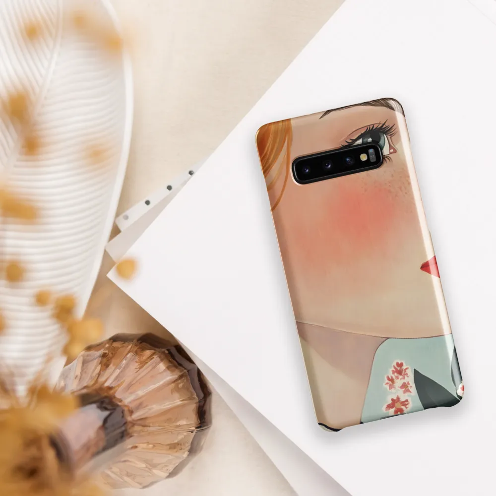 Serene Portrait of a Woman | Phone Case |  S10 Plus | Snap Case | Glossy