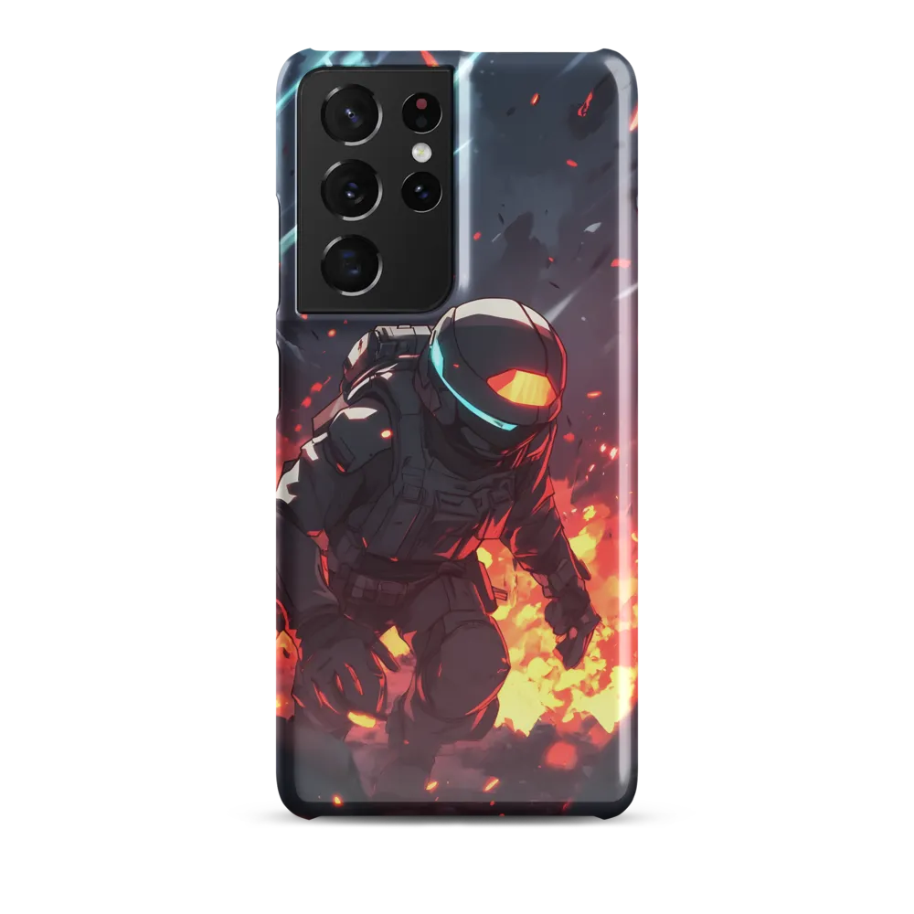 Astronaut Amidst Chaos | Phone Case |  S21 Ultra | Snap Case | Glossy