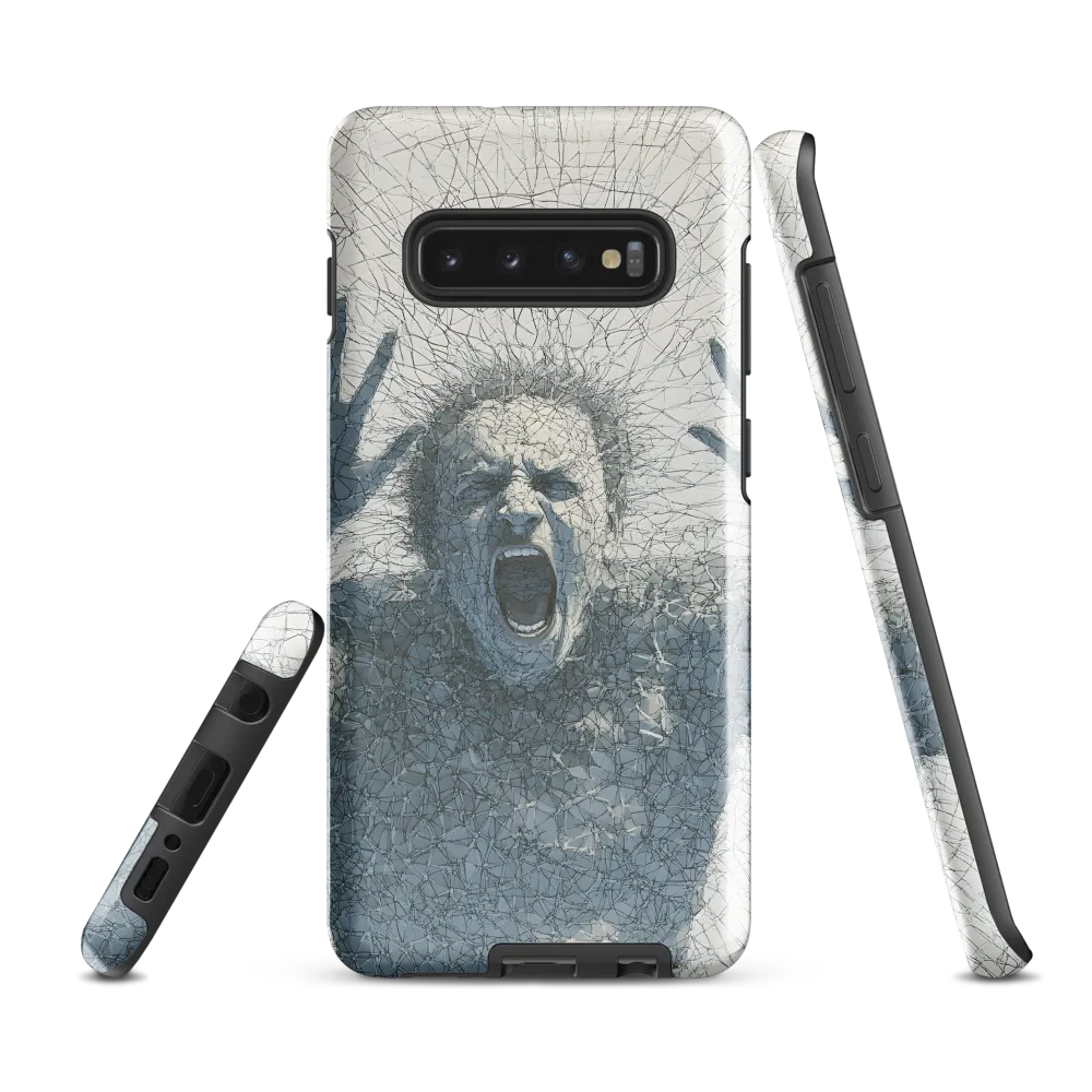 Breaking Free: An Expression of Anguish | Phone Case |  S10 Plus | Tough Case | Glossy