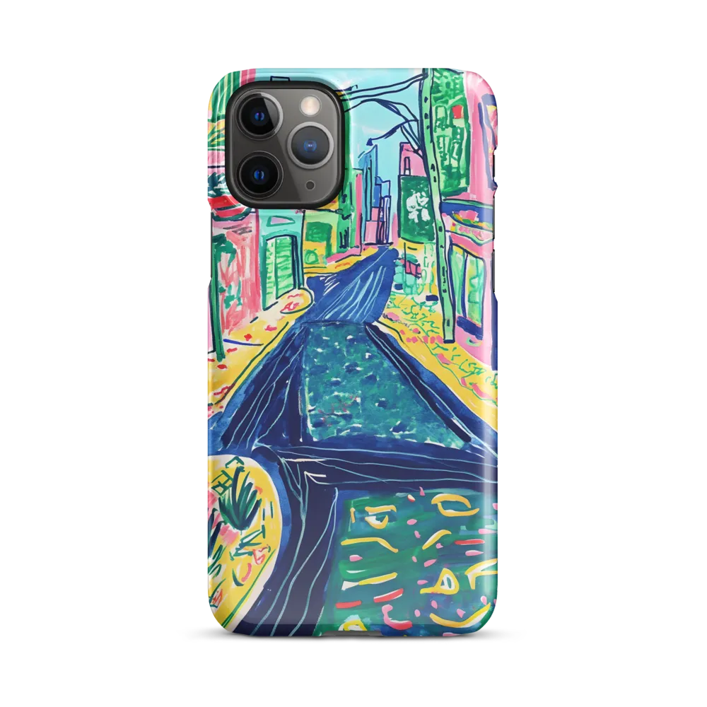 Dreamy Street in Vibrant Hues