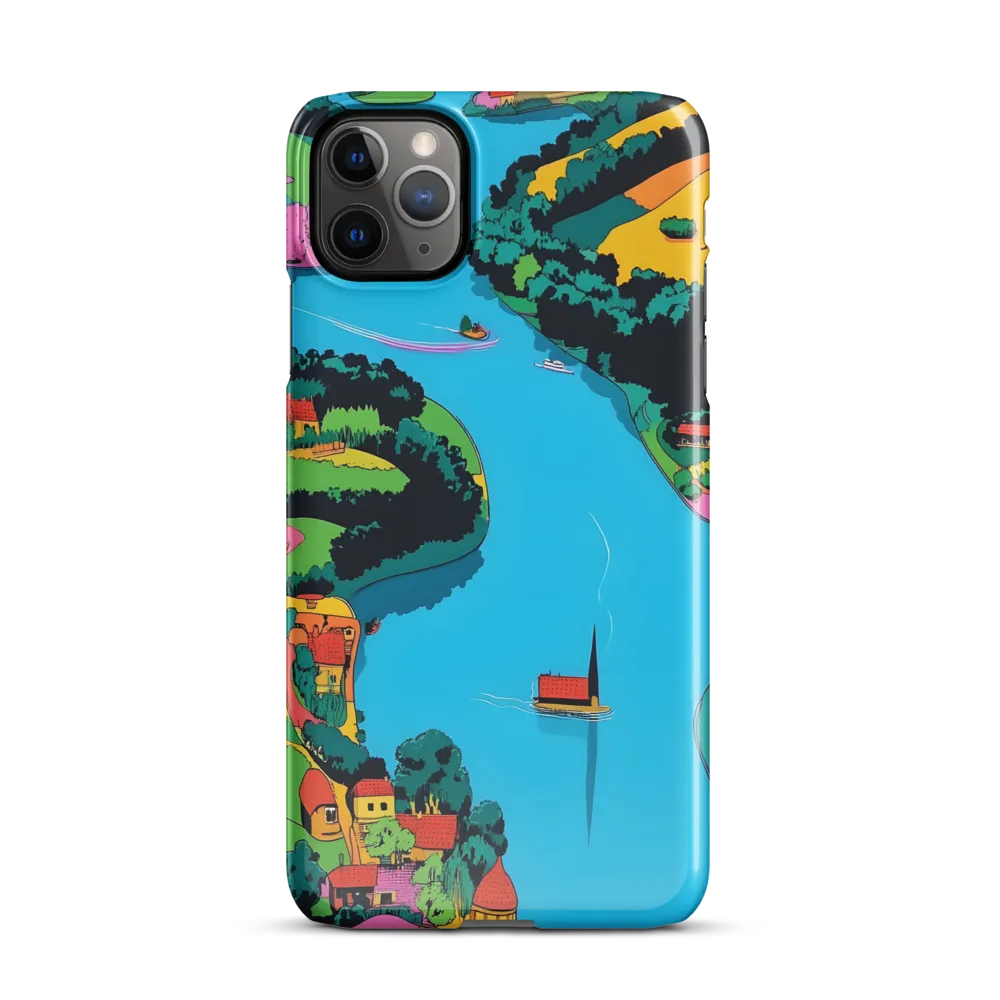 Whimsical River Landscape | Phone Case |  11 Pro Max | Snap Case | Glossy