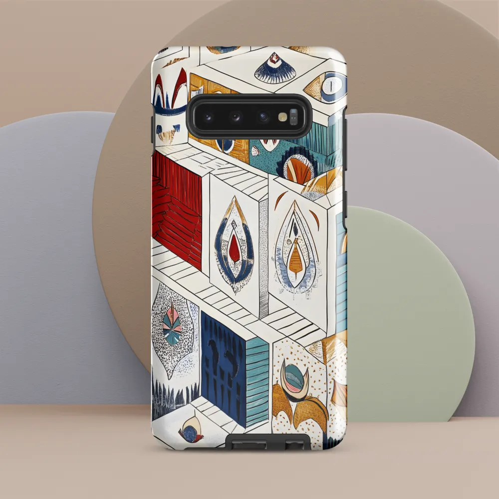 Symphony of Geometric Harmony | Phone Case |  S10 Plus | Tough Case | Glossy