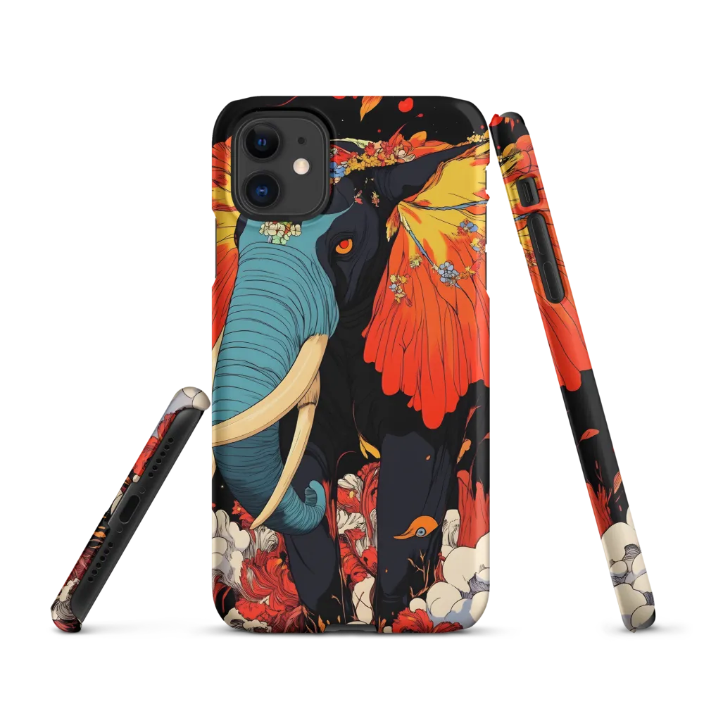Majesty of the Floral Elephant | Phone Case |  11 | Snap Case | Matte