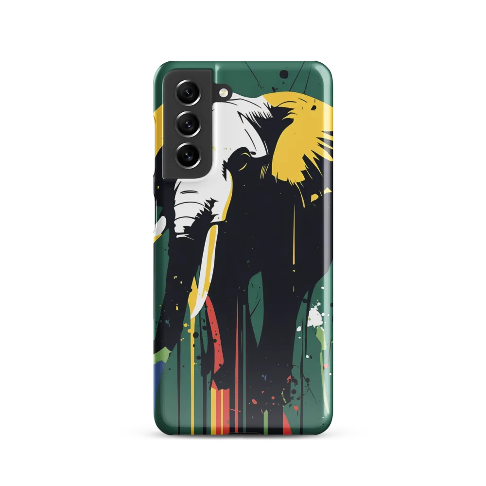 Majestic Minimalism: The Colorful Elephant