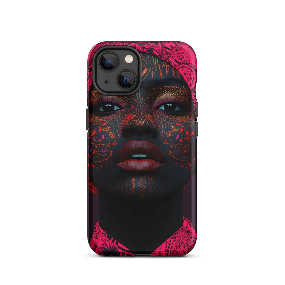 Neon Adornments: A Portrait of Cultural Expression