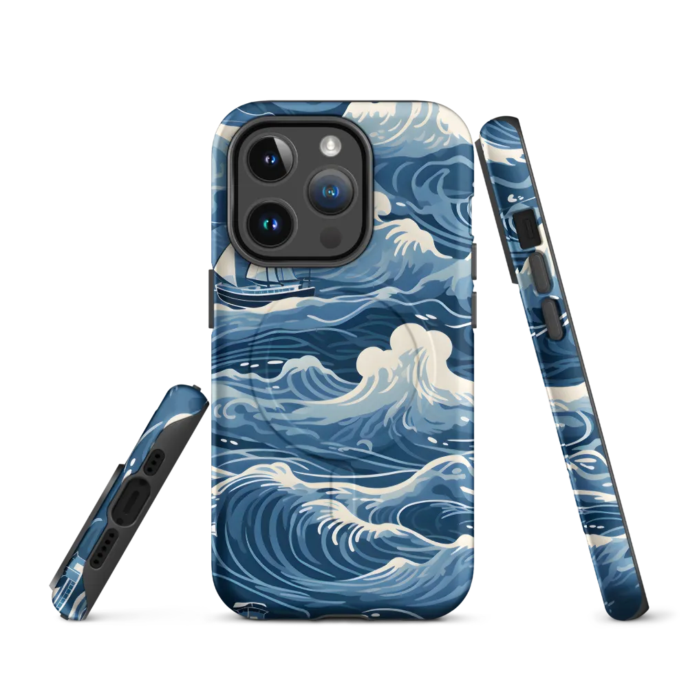 Nautical Dreams: Waves of Adventure | Phone Case |  14 Pro | MagSafe® Tough Case | Matte