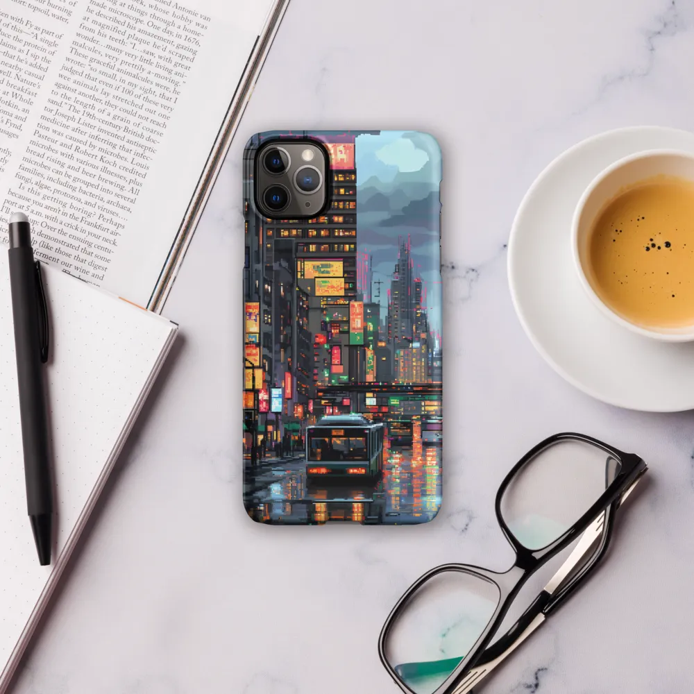 Neon Dreams: A Pixelated Urban Night