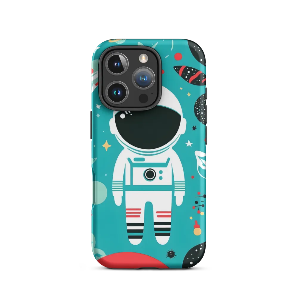 Whimsical Astronaut in Cosmic Wonderland