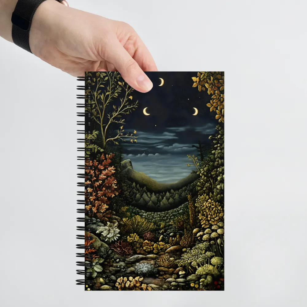 Celestial Reverie in a Serene Landscape | Spiral Notebook