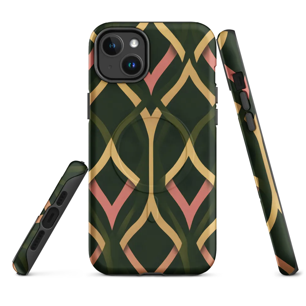 Interwoven Elegance | Phone Case |  14 Plus | MagSafe® Tough Case | Matte