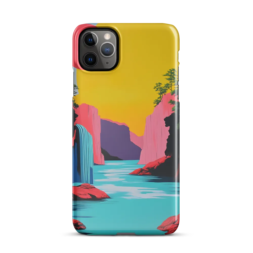 Dreamscape of Pink Cliffs and Turquoise Waters | Phone Case |  11 Pro Max | Snap Case | Glossy