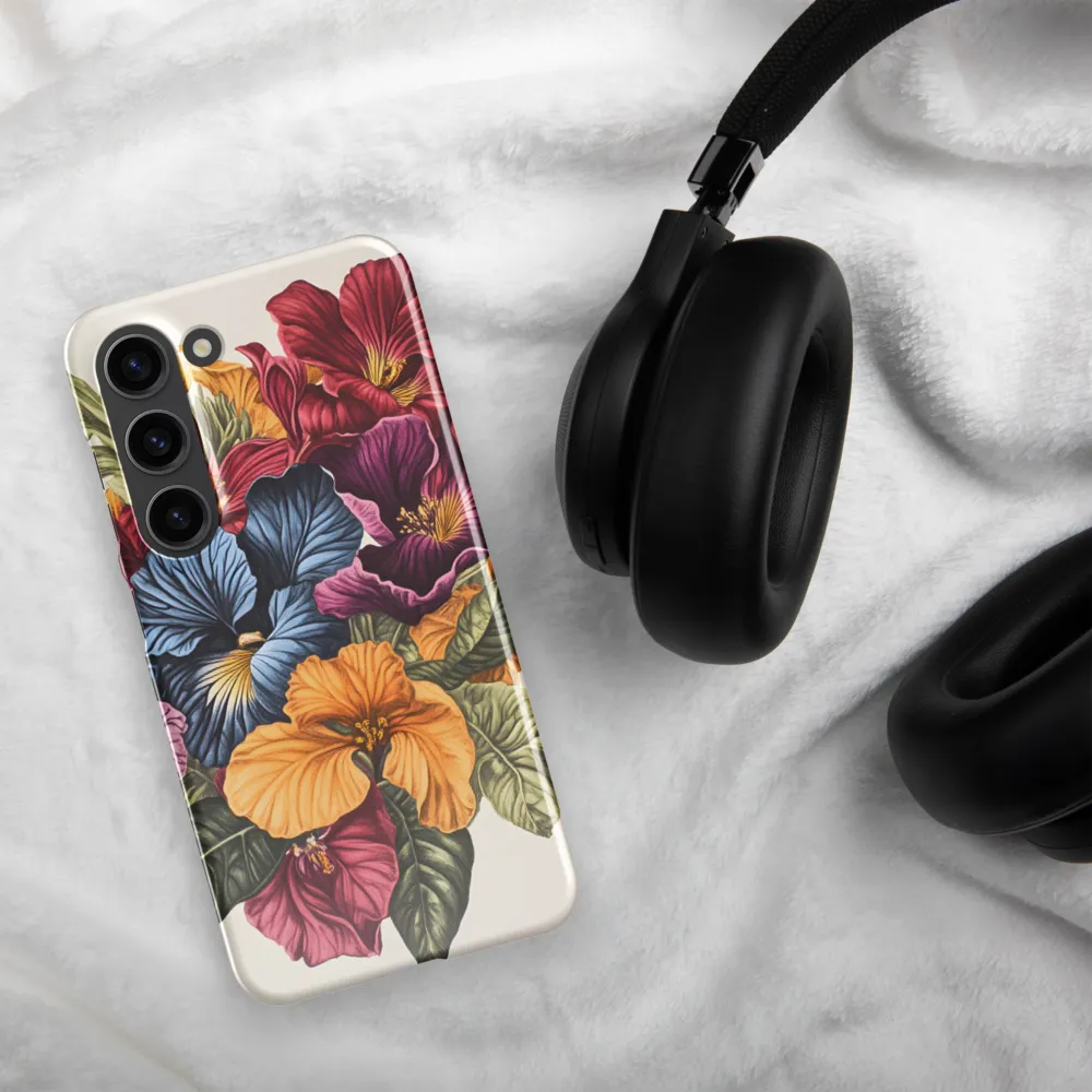 Floral Symphony in Color | Phone Case |  S23 | Snap Case | Glossy