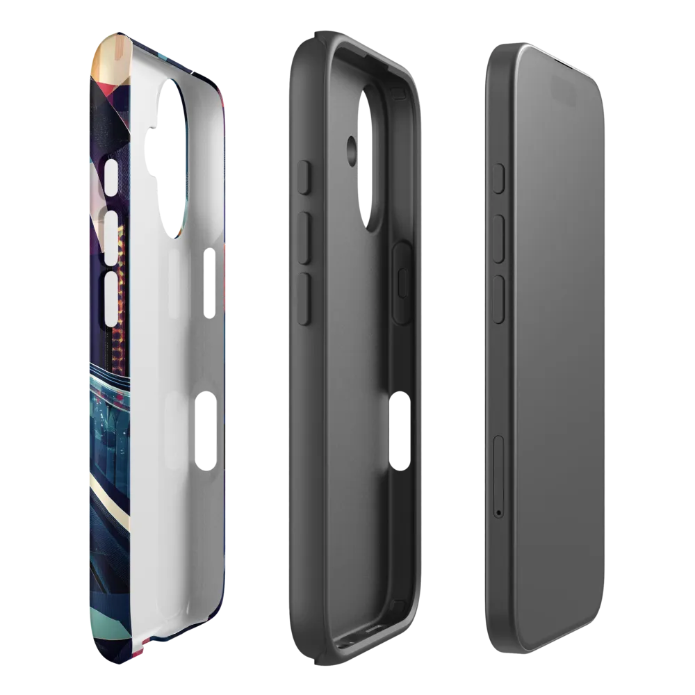 Reflections in a Futuristic Tunnel | Phone Case