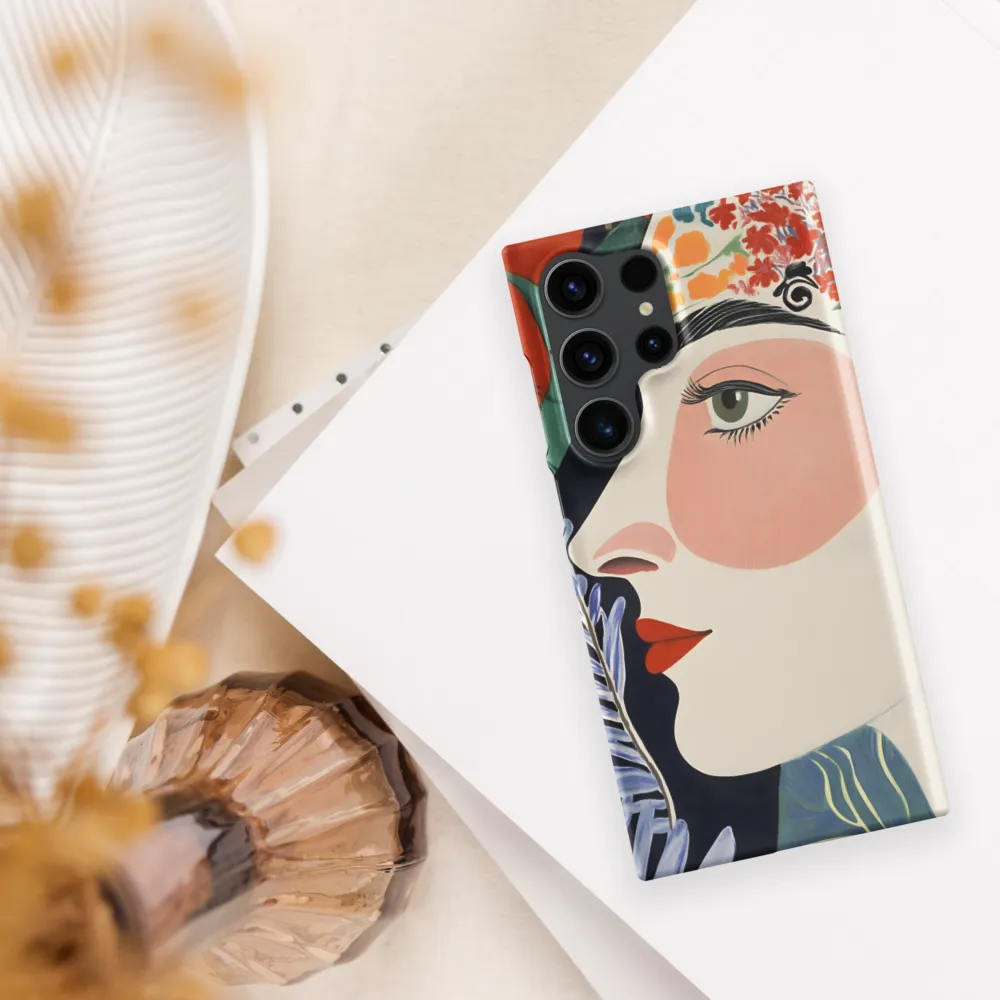 Floral Serenade: A Modern Portrait