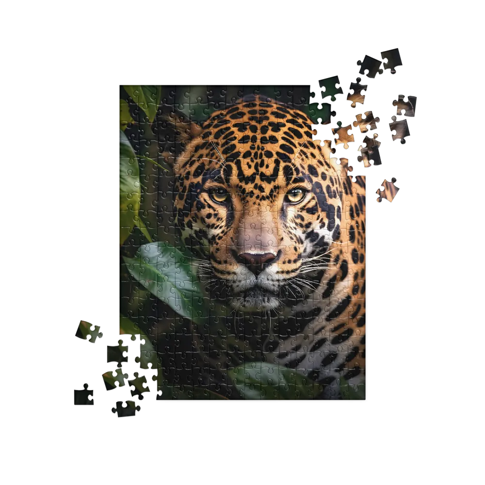 The Intensity of Nature: A Jaguar’s Gaze | Jigsaw Puzzle | 252/520 pieces