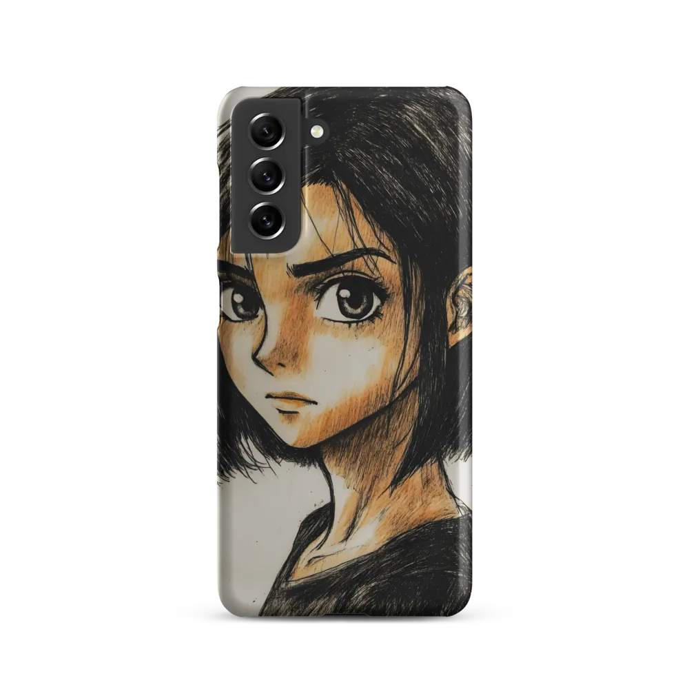 Portrait of Intensity | Phone Case |  S21 | Snap Case | Matte
