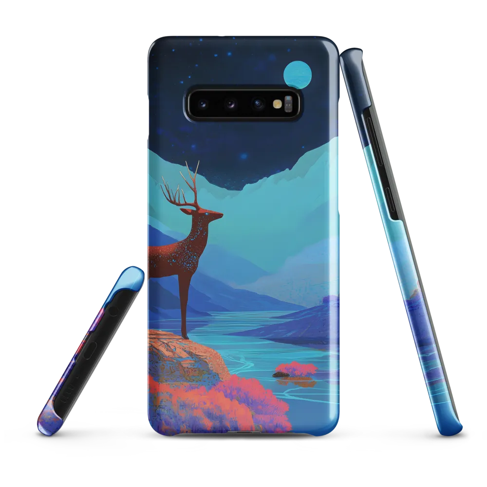 Cosmic Serenity: The Starlit Stag | Phone Case |  S10 Plus | Snap Case | Glossy