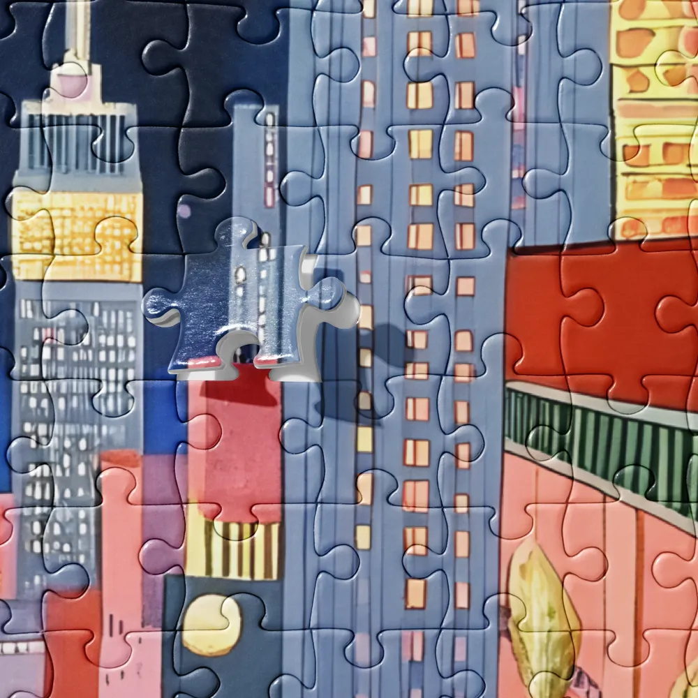 Urban Dreamscape: A Pop Art Night | Jigsaw Puzzle | 252 pieces