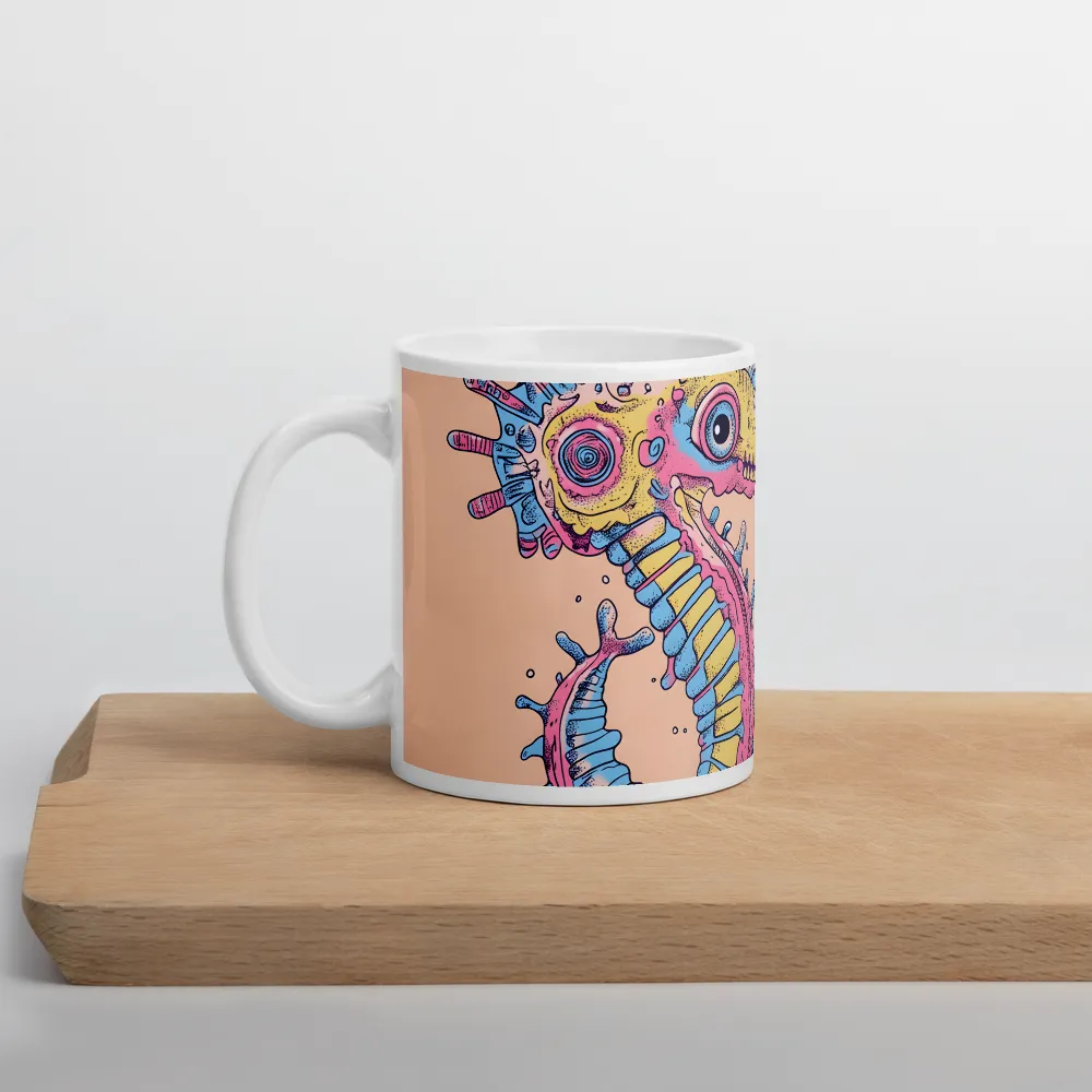 Whimsical Sea Dragon: An Intricate Fantasy | Mug with White inside | 11 oz