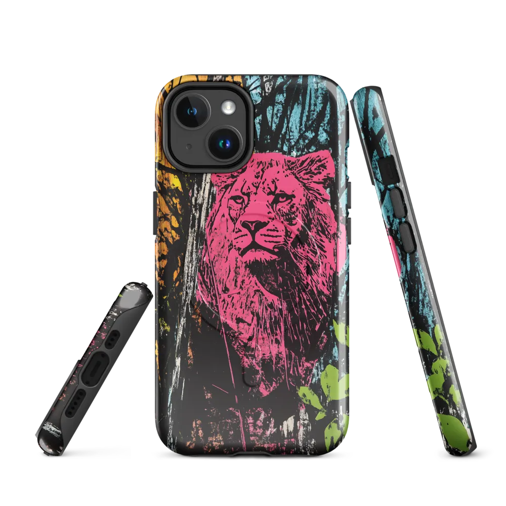 Fierce Vibrance: The Pink Lion