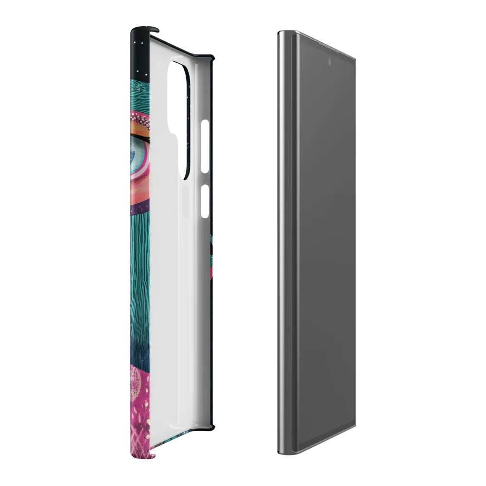 Whimsical Vulture: A Dance of Colors | Phone Case |  S22 Ultra | Snap Case | Matte