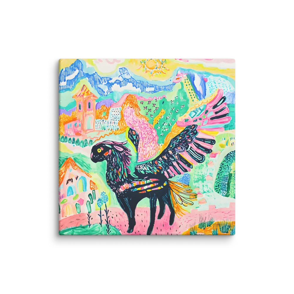 Mythical Harmony | Canvas | 28″×28″