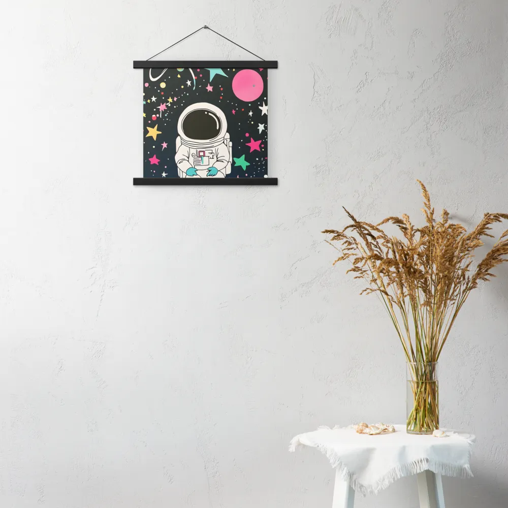 Cosmic Dreamer | Poster With Black Wood Hanger | 14″×14″