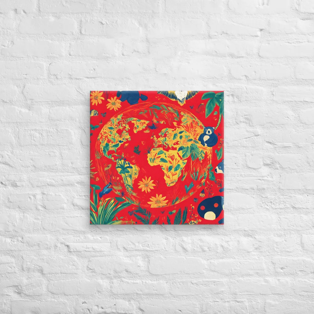 Celebration of Life on Earth | Canvas | 20″×20″