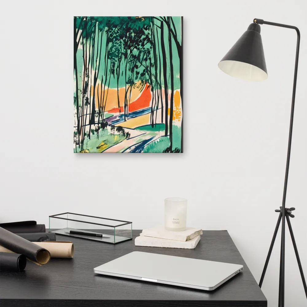 Winding Path Through the Forest | Canvas | 16″×20″