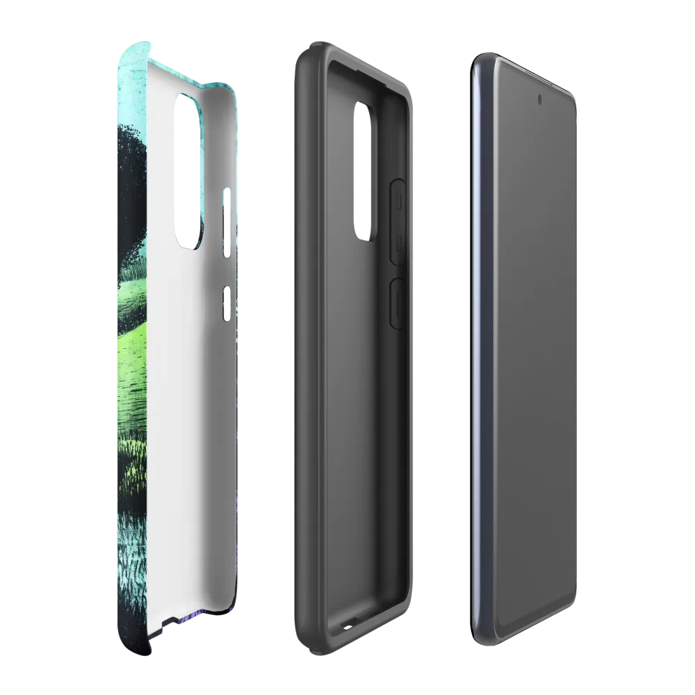 Winding Serenity: A Modern Landscape | Phone Case |  S20 FE | Tough Case | Matte