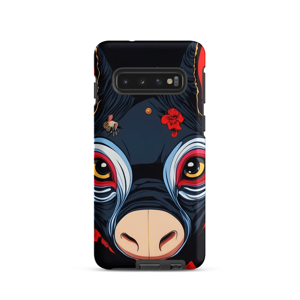 Mystical Bull with Floral Motifs