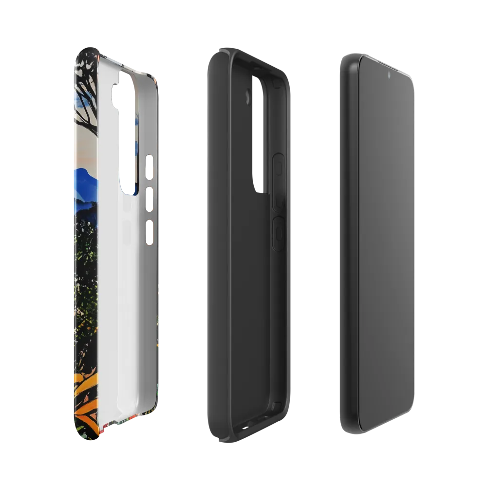 Nature's Vibrant Embrace | Phone Case |  S22 | Tough Case | Glossy