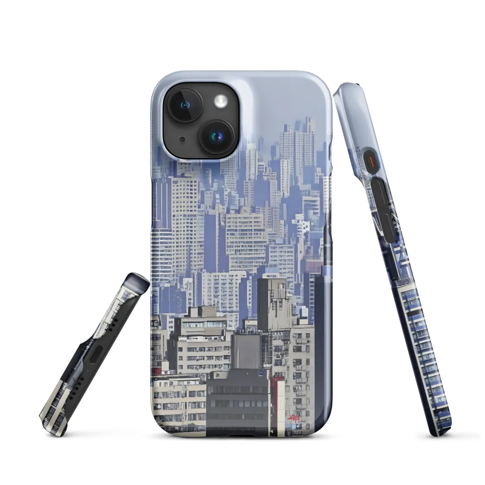 Urban Symphony: A Cityscape in Blues and Grays