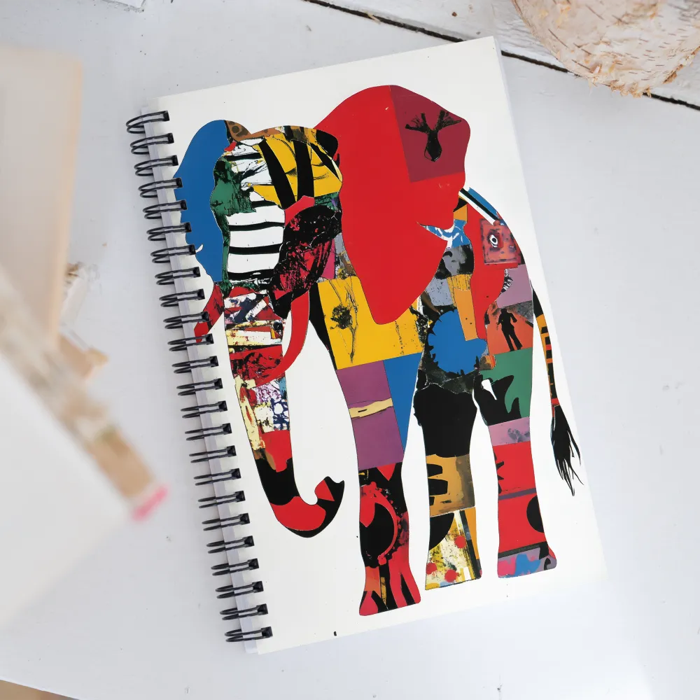 The Colorful Majesty of the Elephant | Spiral Notebook