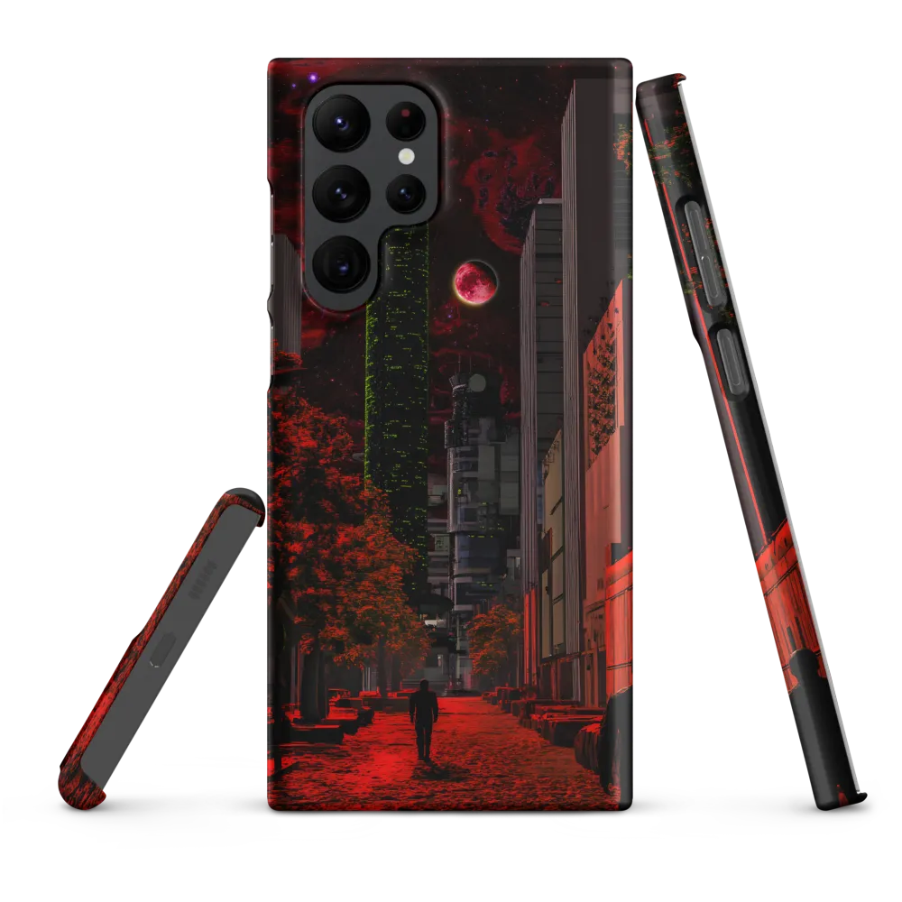 Cosmic Streets of a Dystopian Future | Phone Case |  S22 Ultra | Snap Case | Matte