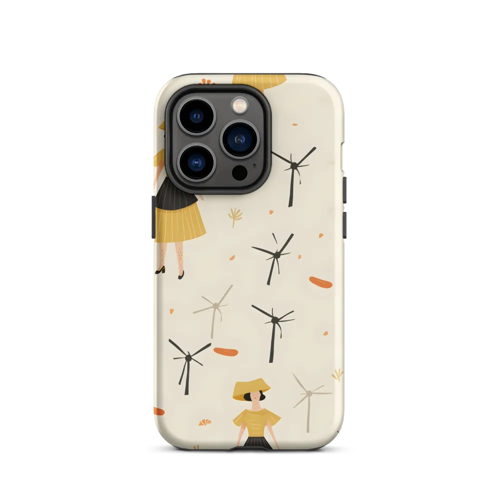 Whimsical Patterns of Nature and Femininity | Phone Case |  14 Pro | Tough Case | Matte
