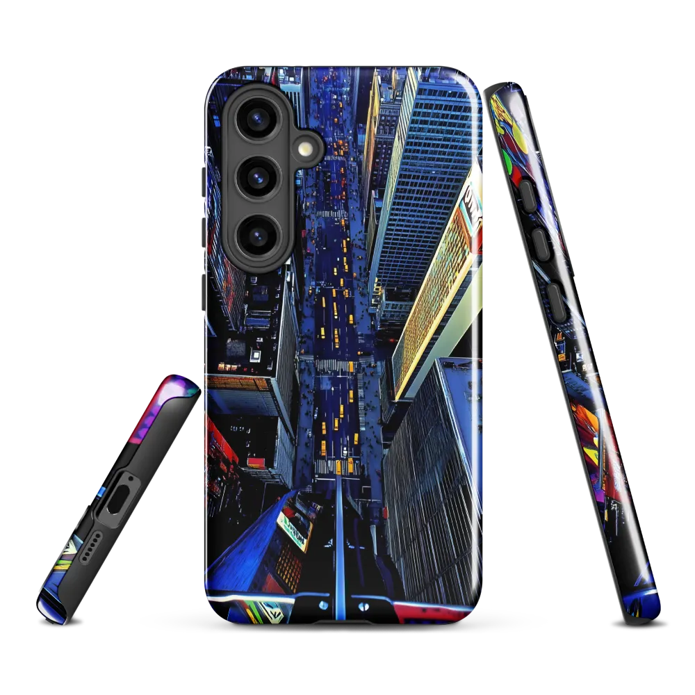 Urban Energies: Aerial View of the City | Phone Case |  S24 Plus | Tough Case | Glossy